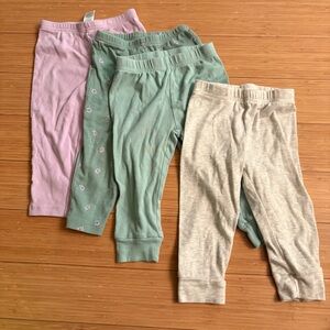 Carter's Pastel and Floral Kids Leggings Set